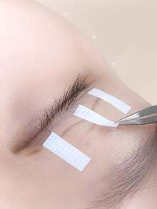 4毫米新款睫毛嫁接胶带，海绵睫毛胶带，易撕型，低过敏性睫毛隔离垫，透气敏感型睫毛嫁接工具，睫毛嫁接胶带，透气睫毛移植胶带，4毫米孔隔离胶带，睫毛美容专用眼垫工具 - 彩色 - 查看 3