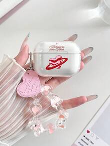 Husă transparentă la modă pentru căști Bluetooth, pictată în formă de inimă, compatibilă cu husa , căști, husă Pro 3, Pro (a doua generație), 3, Pro, 1/2, 4 - Multicolor - Vizualizare 1