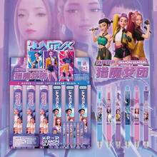 开斋节快乐！KPOP 女巫组合盲盒按压式圆珠笔，INS 风格学生流畅书写黑色圆珠笔，节日、庆祝、学习、朋友礼物 - 彩色 - 查看 1