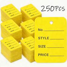 50/200/500pcs Handwritten Price Tags, Suitable For Clothing, Shoes, Hats, Jewelry Price Tag Cards - Multicolor - View 19