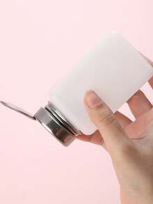 180ml/120ml Metal Head Nail Polish Remover Pump Bottle, Refillable Professional Nail Polish Remover Pump Bottle, Salon Liquid Pump, Durable Metal Top Nail Art Tool DIY Manicure Supplies - Multicolor - View 2