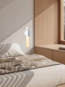 1pc LED Smart Sensor Light, Magnetic Wall Lamp, Motion Sensor Light, Can Be Used As Table Lamp Or Wall Lamp, Long-Lasting Battery, USB Rechargeable Sensor Light, Suitable For Living Room, Bedroom, Closet, Bedside, Stairs, Room Decor - Multicolor - View 9