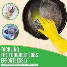 6pcs Stainless Steel Scouring Pads, Kitchen & Bathroom Cleaning Scrubber Pads, Suitable For Pots, Pans, Grills, Removes Grease And Stains Without Damaging Surfaces - Silver - View 4