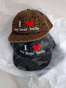 1pc Letter & Graphic Embroidered Wide Brim Flat Top Baseball Cap, Autumn/Winter Outdoor Wear, Flattering Fit, Hip Hop Style - Multicolor - View 3