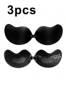 1/2/4 件装可重复使用粘性硅胶前扣文胸，透气亲肤罩杯，适合 A-D 罩杯，搭配深 V 露背连衣裙 - 彩色 - 查看 58