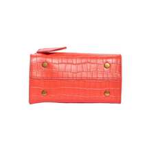 Mini Highgate Croc Embossed Tote |  | Women Top Handle Bags - trái cam - Xem 6