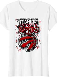 Www._2026-01-07_Toronto Raptors Airbrush Logo T-Shirt - White - View 1