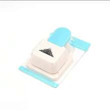 1pc Triangle Flower Pattern Green Paper Punch, 13.4x9.8x6.5cm Plastic Craft Tool For Making Cards, Scrapbooking - Multicolor - View 5
