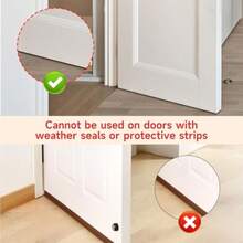 Tapon de Puerta con Alarma Bloqueador de Puerta Antirrobo Topes de Puertas de  con Mejora Triangular de Apoyo Cerradura de Puertas Portatil para Apartamentos Habitacion de Hotel Con Alarma - Con Alarma - Ver 5