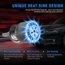 LED Bulb Kit C6 H7 3800 Lm 36 W 6000 K Cold White For Car Motorcycle - 彩色 - 查看 3