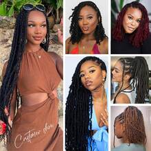 16英寸 50克/束 天然黑色非洲卷发接发，适用于微型辫、辫子修复、编发，可漂染（1B 16英寸） - S99J - 查看 4