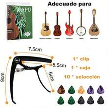 RENDIN Afinador para ra Juego de 11 Piezascon Ranuras Capo ra*1+Puas para ra*10 - N - Ver 2