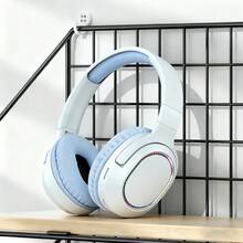 1pc Retro Wireless Headphones, Over-Ear Wireless Sports Headphones, Wireless Stereo Headphones With Vintage Design For Women, Deep Bass Wireless Gaming Headset Compatible With Apple And Android Phones, 360° Surround Sound, Ergonomic Design, Lightweight And Comfortable, Great Gift - Multicolor - View 17