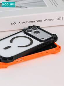 Koolife 2件組手機殼與掛繩套組 [1件四角防摔手機殼、1件可拆卸掛繩]，透明磁吸 PC+TPU 手機殼，附凸起鏡頭保護，斜跨掛繩，防震保護殼，相容 iPhone 18 Pro/18 Pro Max/13/13 Pro/13 Pro Max/14/14 Pro/14 Pro Max/14 Plus/15/15 Plus/15 Pro/15 Pro Max/16/16 Pro/16 Pro Max/17/17 Pro/17 Pro Max - 黑色 - 查看 3