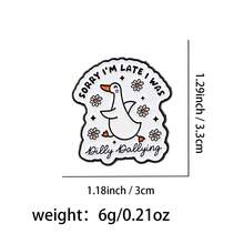 Cute Animals Series Enamel Pin Funny Quotes Brooch Star Flower Pins Lapel Pin Badge On Backpack Clothing Accessories Jewelry Friends Gifts - Black - View 26