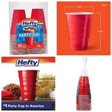30 Pack 18oz Disposable Plastic Party Cups Bulk Red Solo Cups For Adults Large Sturdy Cold Drink Containers Perfect For Birthday Wedding BBQ Picnic Tailgating Events Reusable Shatterproof Dishwasher  Cups - 1 - View 2