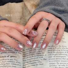 MIANEL 10ml 冬季玻璃珠猫眼凝胶指甲油 2026 新款美白猫眼指甲油 适用于脚趾 UV灯美甲，粉白配色，冬季美甲，沙龙级美甲用品 - 彩色 - 查看 3