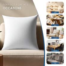 4-Piece White Pillow Core, Lightweight Down Instead Of Polyester Pillow, Sofa Cushion, Bed Pillow (4pc) - White - View 4
