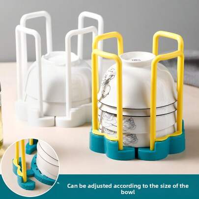 Plastic Expandable Dish Rack – Rotating, Space-Saving Kitchen Dish Drainer