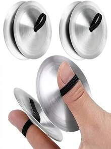 2pcs Gold Finger Cymbals, Suitable For Belly Dancers And Party Use Percussion Instrument - Finger Gong - View 3