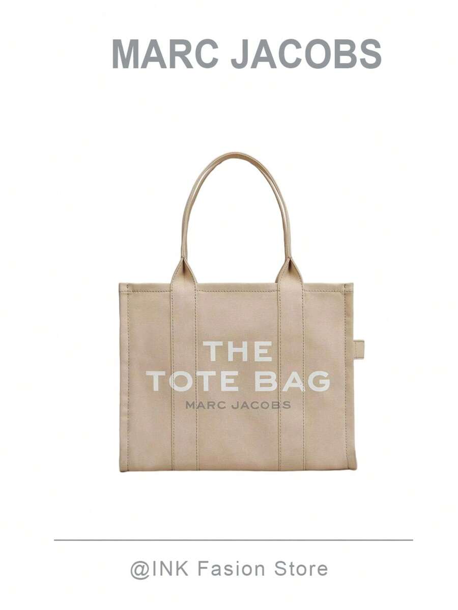 Marc Jacobs The Canvas Large Tote Bag Women Bags It Features Cotton Canvas,2026 Valentine's Day Gifts,Gift For Her M0016156 - 米色 - 查看 1