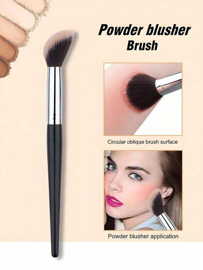 1 st mjuk och fin borste i rouge, lämplig för nybörjare inom makeup