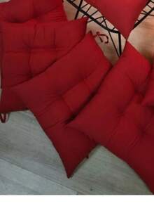 4-pack Pofidik sittdynor, 40*40 cm – Extra mjuka och bekväma i Turkiet - Röd - Visa 5