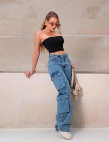 VIP BOX WIDE CARGO JEANS LAUNCH!!! - Rửa nhẹ - Xem 1