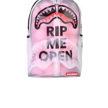 SG Spoof Shark Sports Backpack Transparent Large Capacity  Brand School Bag Casual Travel School Bag - 粉色 - 查看 4