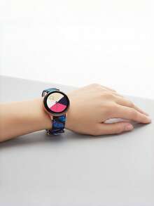 2条装男女时尚硅胶软表带，通用20mm/22mm智能手表替换表带，时尚智能手表表带，兼容Galaxy Watch Gear S3/Galaxy Watch 46mm，Garmin手表腕带配件，兼容华为Watch 5/4/3/GT5/GT4/GT2，适合日常和运动佩戴，是送给女性朋友和家人的完美礼物，圣诞节礼物、生日礼物、情人节礼物。 - 彩色 - 查看 8