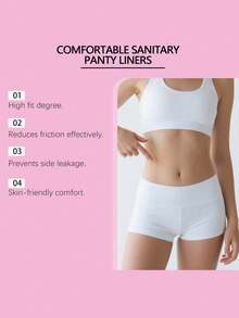 4pcs/Box Gentle, Soft And Breathable Feminine Sanitary Pads. These Thin And Close-Fitting Pads Are Suitable For Daily Use. They Have High Adhesion, Reduce Friction And Prevent Side Leakage, Compatible With Most Underwear Styles. - Feminine Pads - View 6