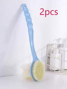 Long Handle Soft Bristle Shower Brush, Exfoliating Bath Brush - Multicolor - View 14