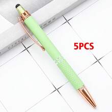 Customized Text/Logo Touch Screen Stylus Metal Retractable Ballpoint Pen, Creative Office Stationery, Thoughtful Gift For Family, Friends, Teachers, Parents, Colleagues, Perfect For Back To School Or Graduation Season - Multicolor - View 24