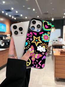 Esta elegante funda es compatible con los modelos  17, 16, 15, 14 Pro Max, 13, 12, 11, XR y XS Plus. Fabricada en silicona TPU, ofrece protección contra golpes y caídas, además de una sensación superior. Es un regalo ideal para familiares, amigos y seres queridos, y una opción perfecta para San Valentín.fundas para ,fundas,accesorios para celular,fundas para celular,fundas para  13,funda  13,funda  16,funda  17 pro max,funda  15,fundas para  16,fundas  11,fundas - Negro - Ver 3