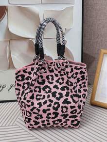 1个2026小马针织包，女士卡通风格手提包，可爱托特包，多功能水桶包 - 彩色 - 查看 15