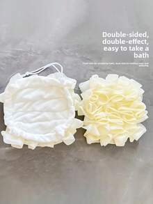 Bath Loofah 2-In-1 Double Sided Shower Ball With Soap - Exfoliating Bath Sponge & Built-In Soap Dispenser, No Shedding Quick Foaming Body Scrubber - Dual Purpose Shower & Bath Tool, Light Beige - Suitable For Home, Gym, Spa, Travel,Valentine's Day, Wedding Season, Souvenirs, Bridesmaid Gifts, Ramadan ﻿ ﻿ - Multicolor - View 7