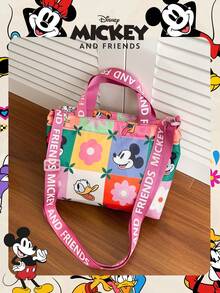 Disney 迪士尼官方授权米奇图案迷你米奇和朋友手提包，彩色斜挎包，抽绳单肩包，轻便手提包 - 多款可选，品质保证，完美适用于日常/购物/外出/情人节 - 彩色 - 查看 8