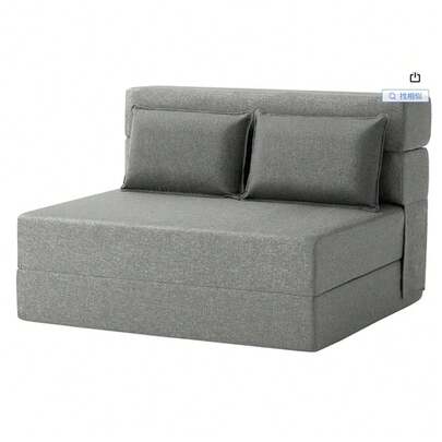 Sofá Cama Plegable Grande de Pana Multifunción se Convierte en Cama Individual o Sillón Cama Futón para Espacios Pequeños