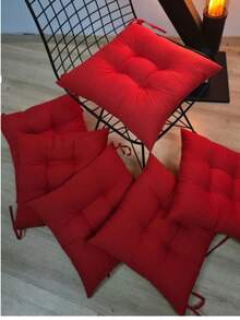 4-pack Pofidik sittdynor, 40*40 cm – Extra mjuka och bekväma i Turkiet - Röd - Visa 2