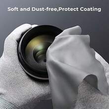 Paño de limpieza de pantalla de computadora portátil de fibra ultrafina antipolvo, adecuado para MacBook Air/Pro de 13/15/16 pulgadas, protege la computadora portátil, el teclado y el reposabrazos - Gris Claro - Ver 8