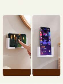 壁挂式手机支架，极简可拆卸平板电脑/智能手机壁挂支架，适用于厨房、浴室、充电和观看 - 彩色 - 查看 10