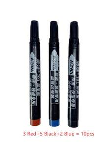 Bộ 3/5/10 bút dạ vĩnh cửu gốc dầu, màu đen, chống thấm nước, đầu bút rộng, khô nhanh, chống phai màu, bút đánh dấu chống thấm nước, bút viết nhãn. - Nhiều màu - Xem 14