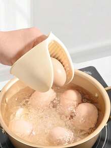 2pcs/Set Silicone Heat Resistant Gloves, Thick Non-Slip Oven Mitts Suitable For Oven And Microwave - Multicolor - View 4