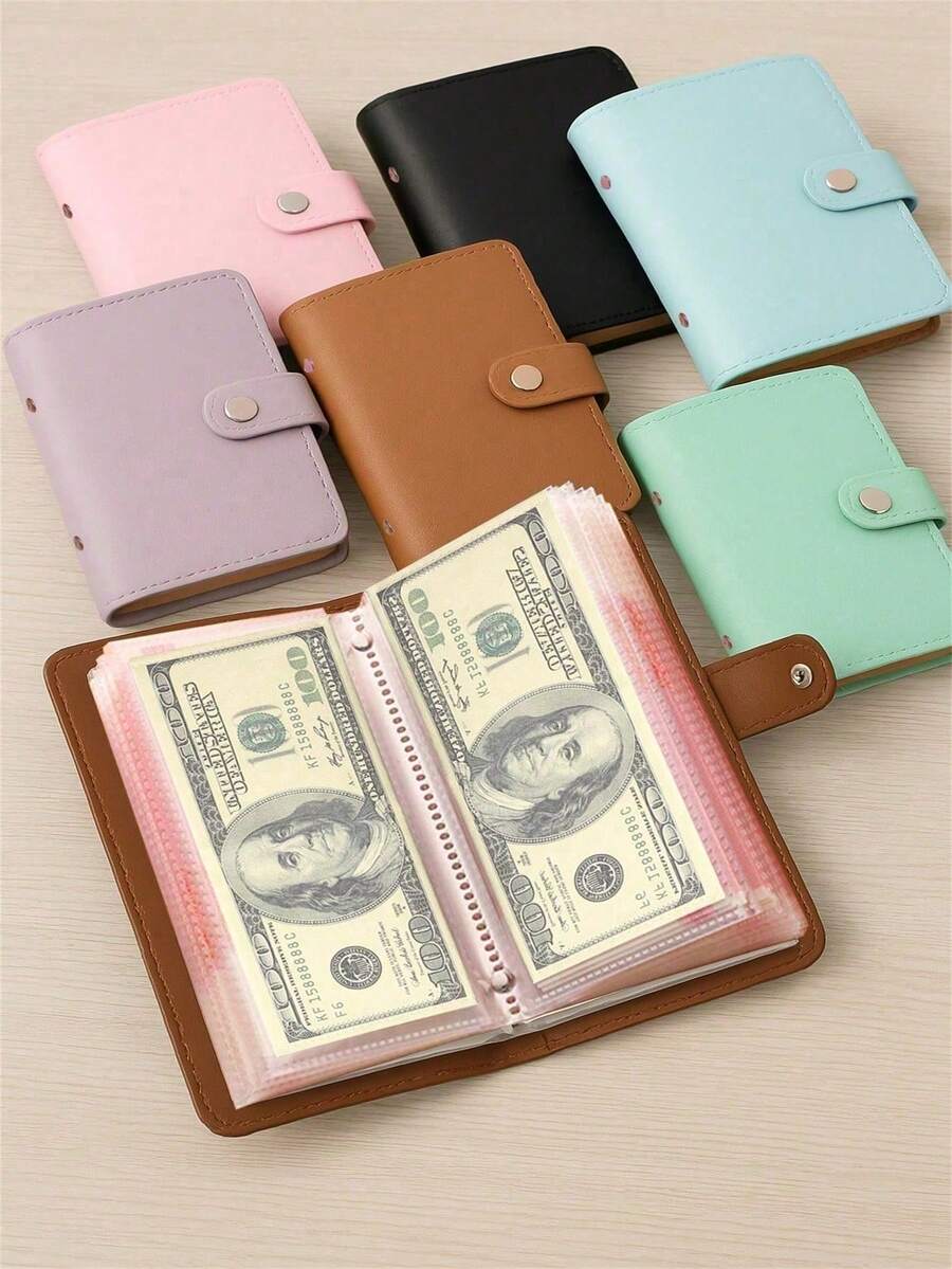 100pcs Boho Style Portable Loose-Leaf Budget Planner Set - Multi-Functional Envelope Bags Suitable For Back To School, Saving Money And Organized Storage - Multicolor - View 1