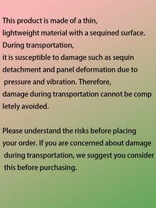 3ft X 6ft Glitter Wall Backdrop Panels, 18 Pcs - Shiny Metallic Foil Background, Suitable For Bridal Shower, Birthday, Advertising, Rainbow Silver Ceremony, Wedding Party, Engagement Decor (Note: The Product May Be Damaged During Transportation, Please Purchase Carefully) - 30*30cm - View 13