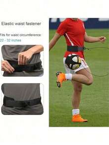 Adjustable Volleyball/Soccer Training Belt, Suitable Beginner Volleyball/Soccer Players To Practice Ball Control Skills - Black - View 4