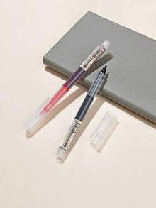 1pc/3pcs/6pcs/10pcs Quick-Drying Signature Gel Ballpoint Pens, 0.5mm Black/Blue/Red Ink, Suitable For Office Supplies, Classroom, Drawing, Markers, Stationery, School Supplies, Birthday, Holiday, Party Gifts - Multicolor - View 4