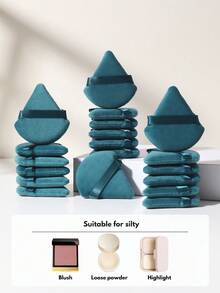 40PCS Makeup Tools Set Including:20PCS Makeup Sponges+20PCS Triangle Powder Puffs - Multicolor - View 8