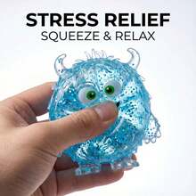 1 pieza Nuevo juguete apretable Malt Monster 2026 - Juguete de alivio de estrés con cristal brillante de rebote lento - Regalo de cumpleaños - Regalo - Regalo perfecto - Regalo - Exhibición de colección - Coleccionista de pasatiempos - Regalo para otros - Multicolor - Ver 2