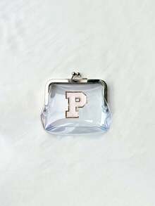 1个复古零钱包，透明零钱包，带装饰性A-Z字母贴片，女士短款钱包，复古透明零钱包，便携迷你化妆包，女士旅行化妆包，零钱包，便携式小袋，可装口红、发夹和零钱，精致易携，适合旅行、居家收纳、旅行必备、宿舍用品、婚礼新娘礼物、母亲节礼物、闺蜜礼物、生日礼物、纪念品。 - 彩色 - 查看 22